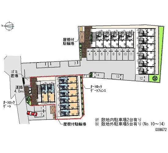 ★手数料０円★坂戸市清水町　月極駐車場（LP）